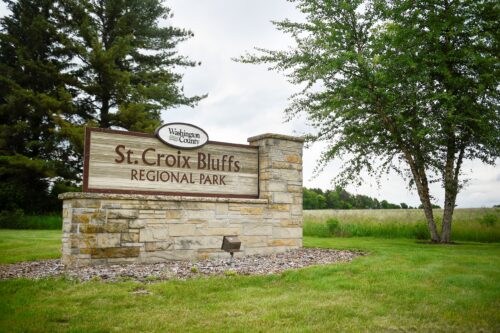 St. Croix Bluffs St. Croix Bluffs Regional Park Welcome Sign