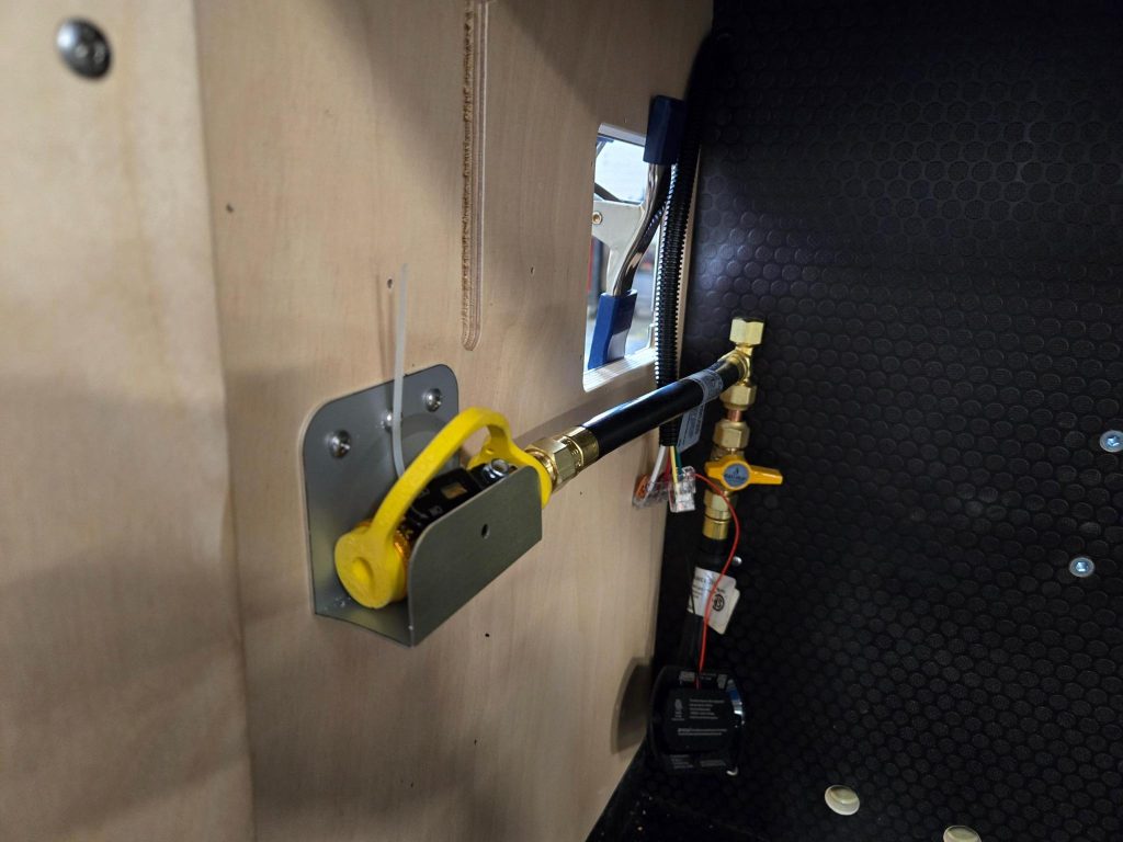 Propane Quick-Connect Under Galley Countertop (Low Pressure System) - $100