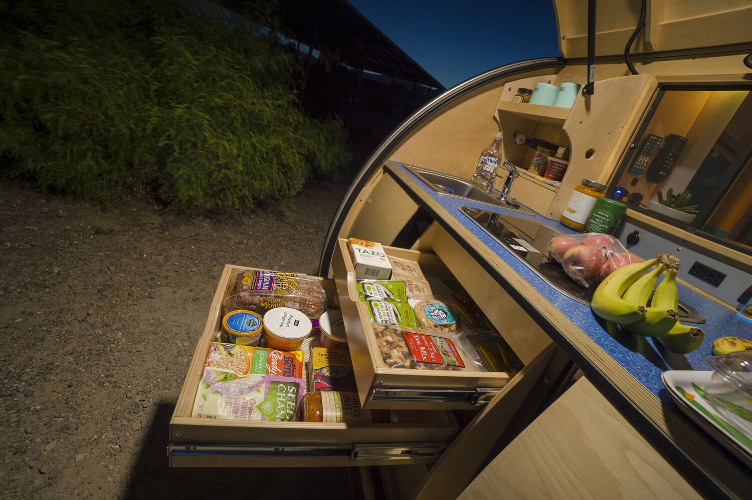 Teardrop Trailer Kitchen Cabinet Storage