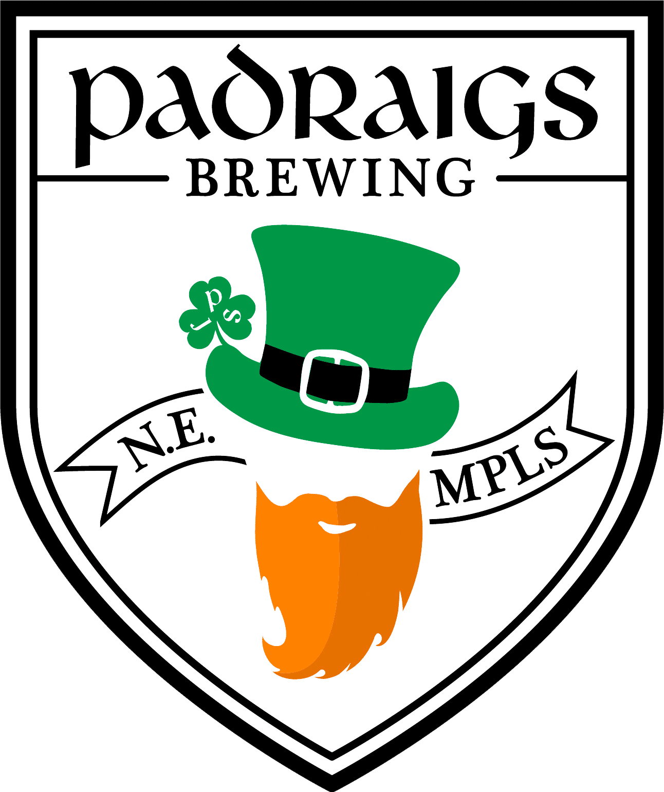 Cropped Padraigs Brewing Logo Badge