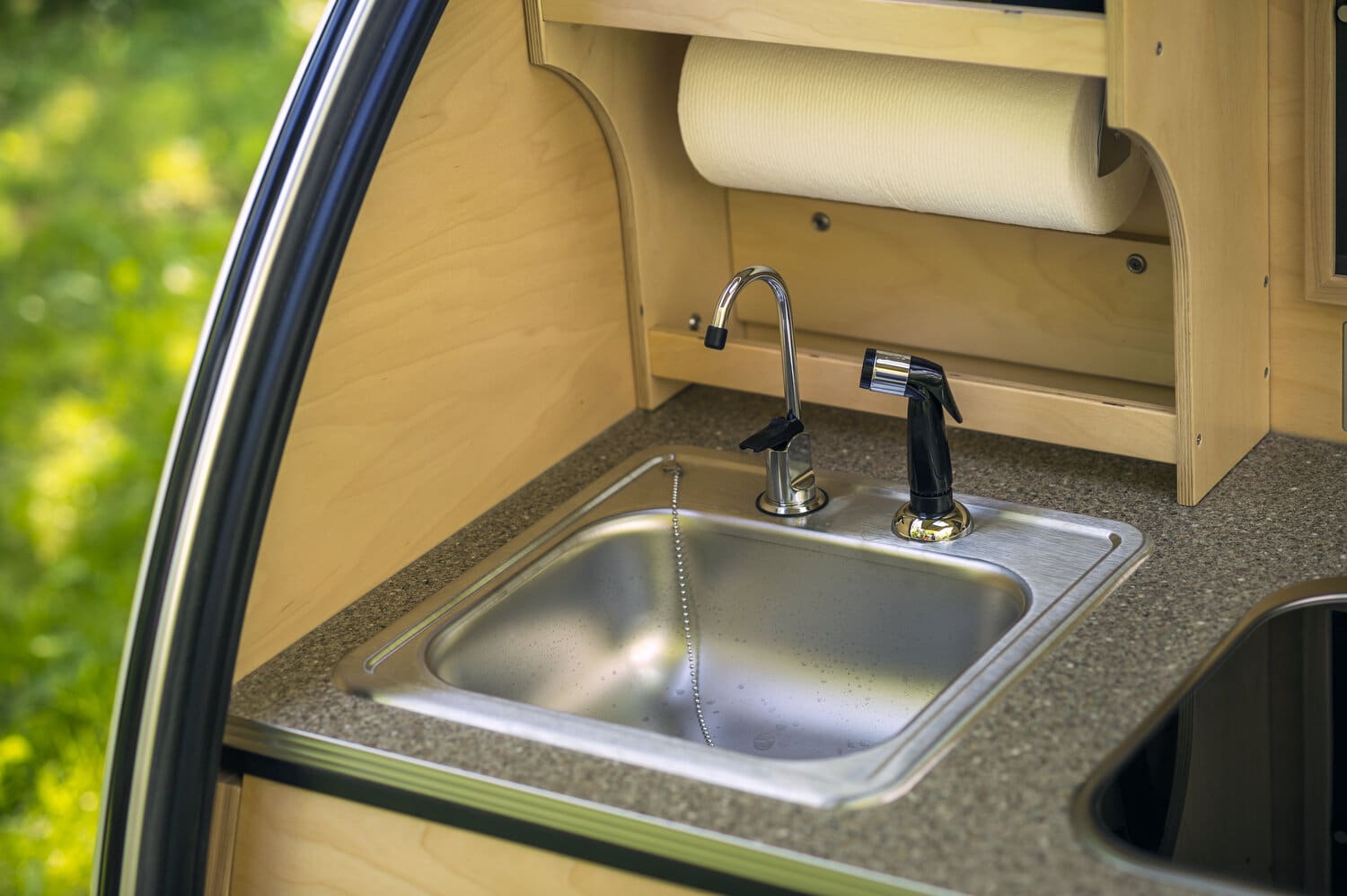 teardrop trailer kitchen sink