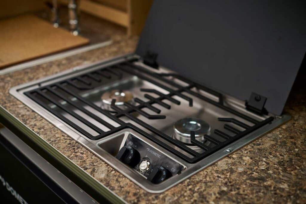 Two Burner Drop-In Cooktop W/Glass Cover - $595